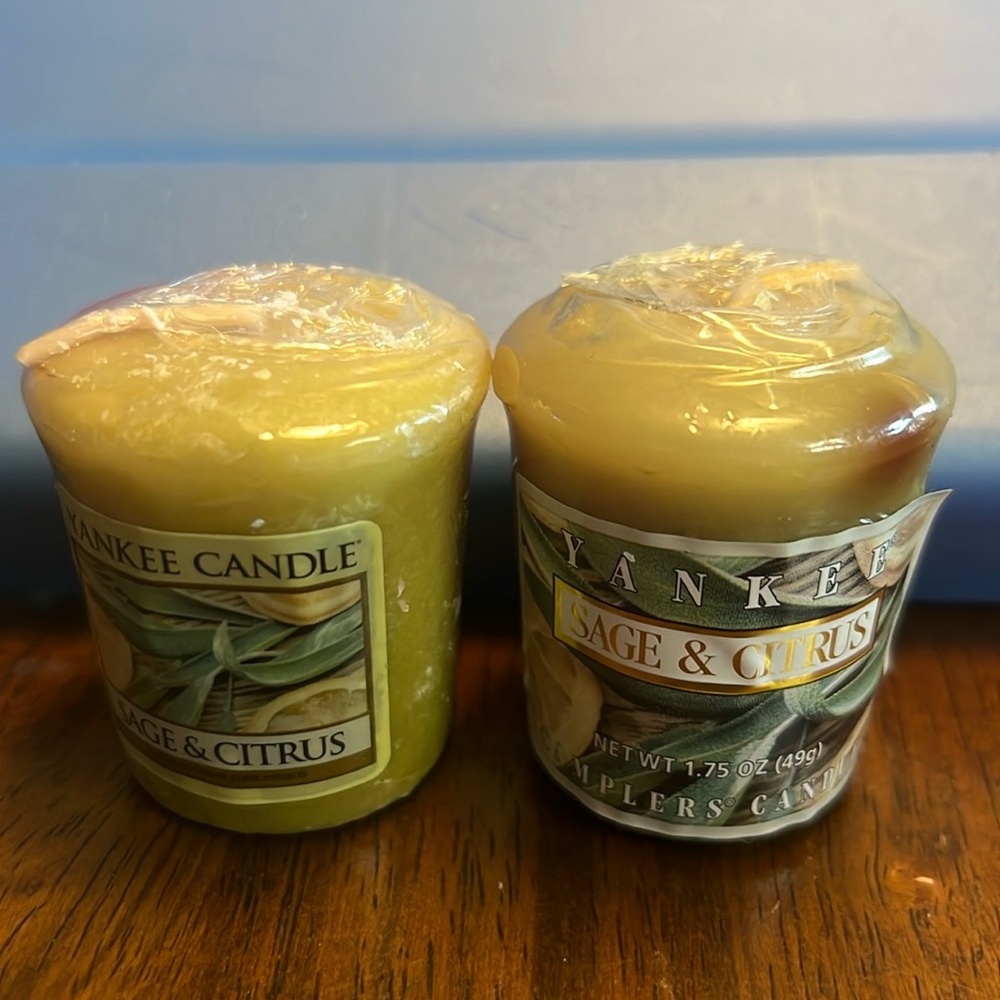 Yankee Candle Sage & Citrus‎ Votive Candles